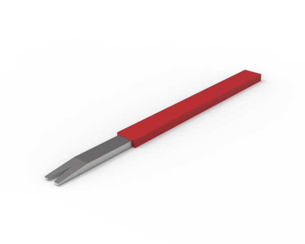 V-trim knife for rubber components